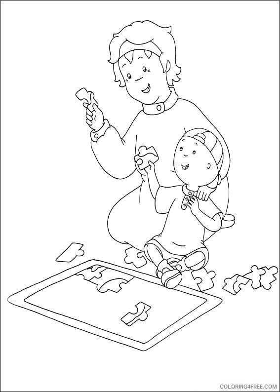 Caillou Coloring Pages Cartoons Caillou Frees Printable 2020 1460 Coloring4free