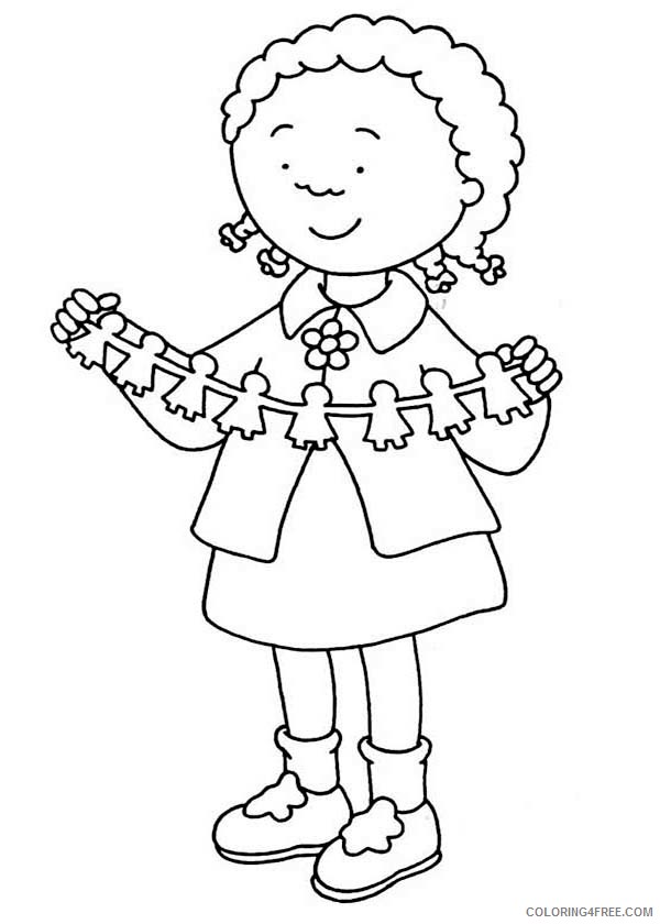 Caillou Coloring Pages Cartoons Caillou Friend Clementine Printable 2020 1501 Coloring4free