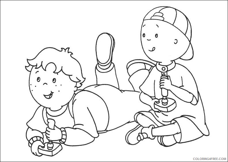 Caillou Coloring Pages Cartoons Caillou Pictures Printable 2020 1463 Coloring4free