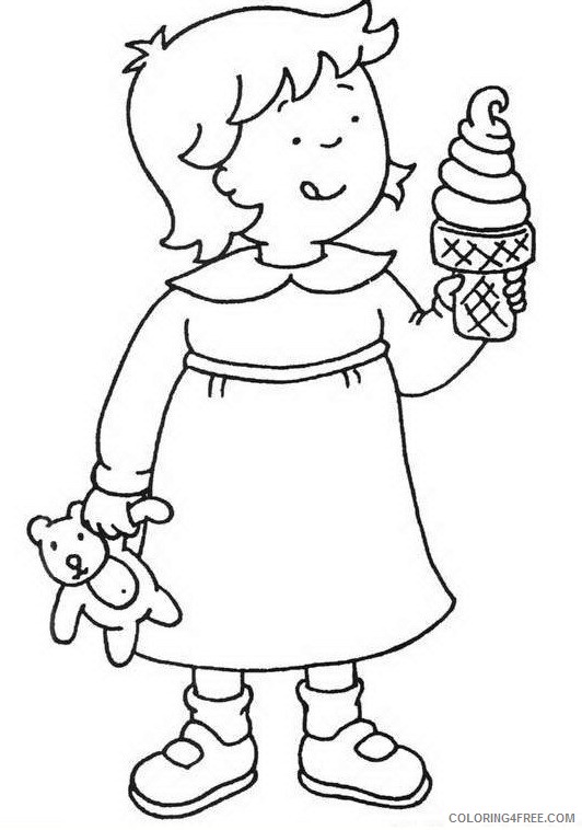 Caillou Coloring Pages Cartoons Caillous Printable 2020 1495 Coloring4free