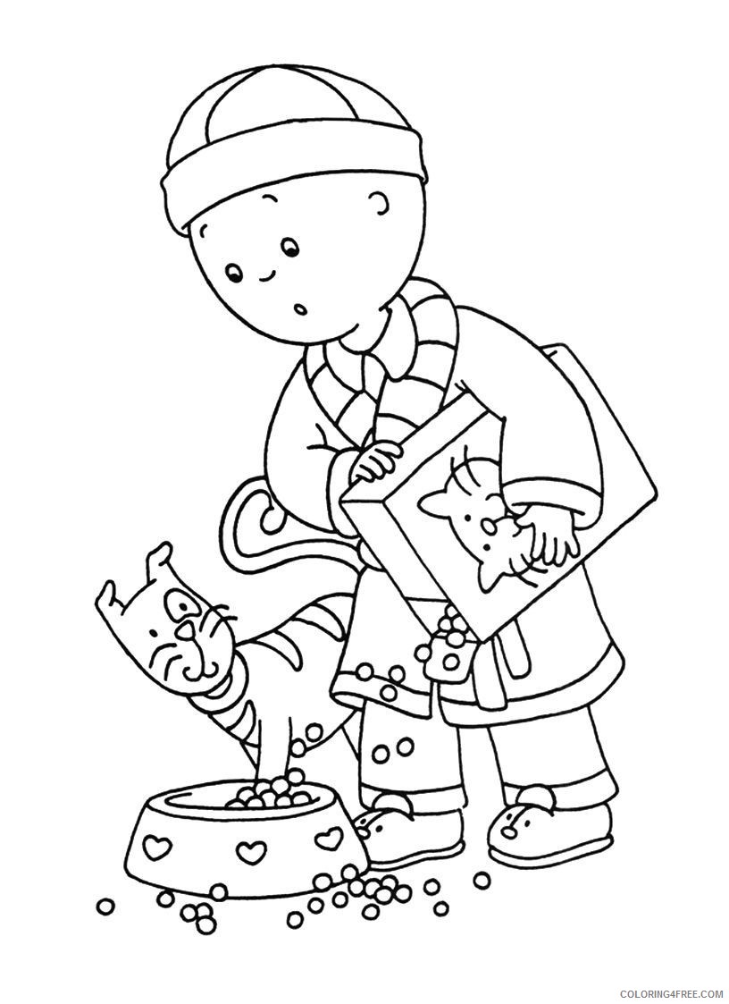 Caillou Coloring Pages Cartoons Free Caillou Picture Printable 2020 1515 Coloring4free