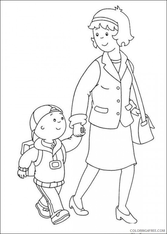 Caillou Coloring Pages Cartoons Free Caillou Sheets Printable 2020 1526 Coloring4free
