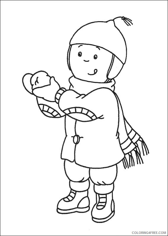 Caillou Coloring Pages Cartoons Free Caillou Sheets to Print Printable 2020 1521 Coloring4free