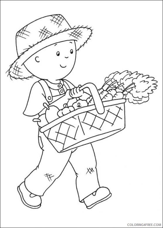 Caillou Coloring Pages Cartoons Printable Caillou 3 Printable 2020 1529 Coloring4free