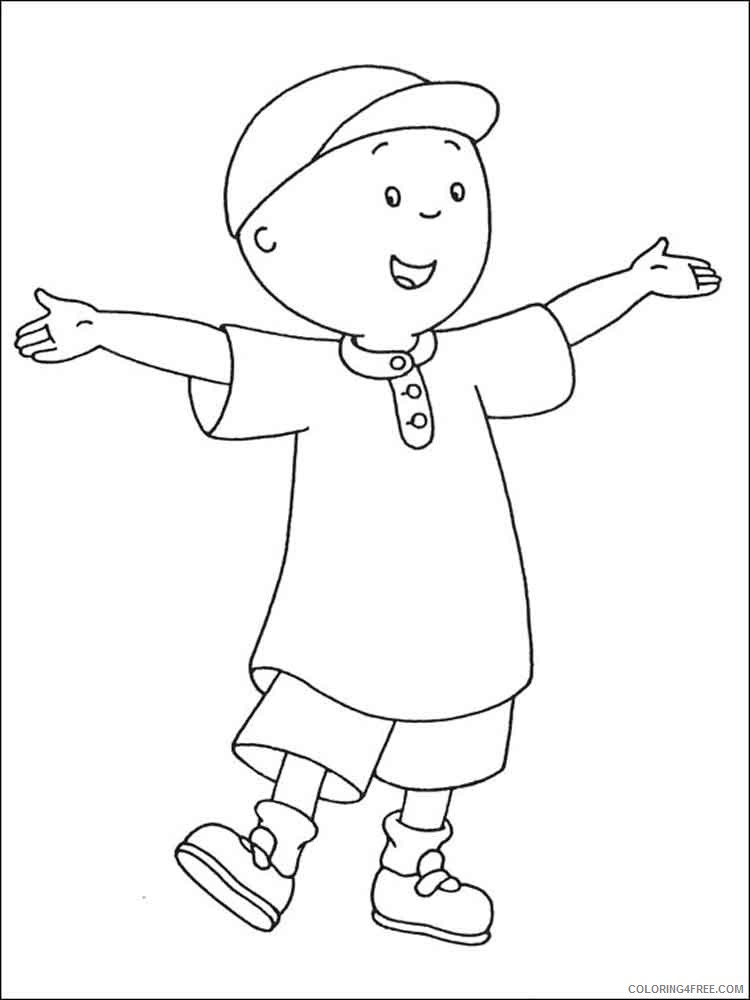Caillou Coloring Pages Cartoons caillou 10 Printable 2020 1467 Coloring4free
