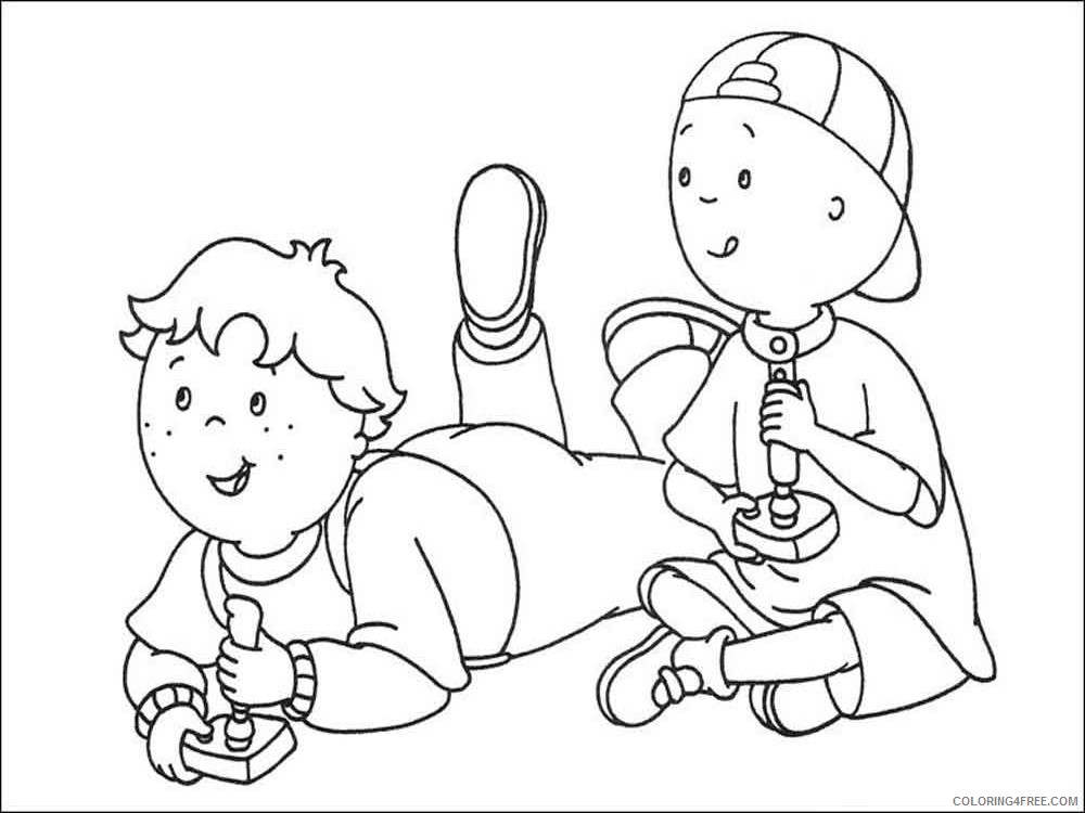 Caillou Coloring Pages Cartoons caillou 12 Printable 2020 1469 Coloring4free
