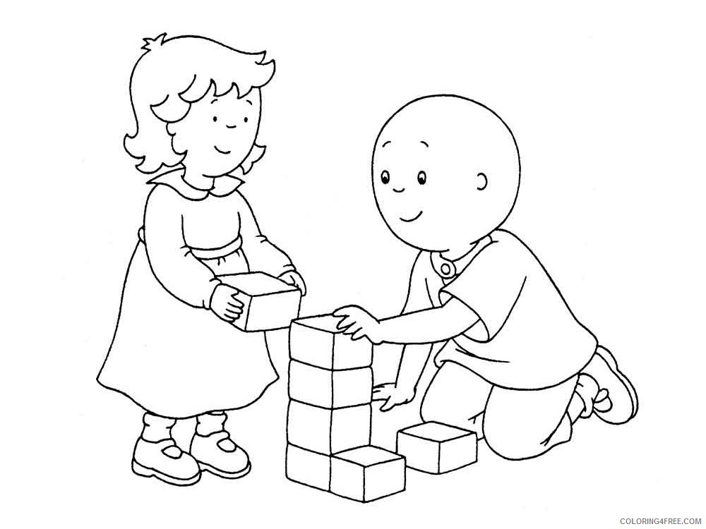 Caillou Coloring Pages Cartoons caillou 13 Printable 2020 1470 Coloring4free