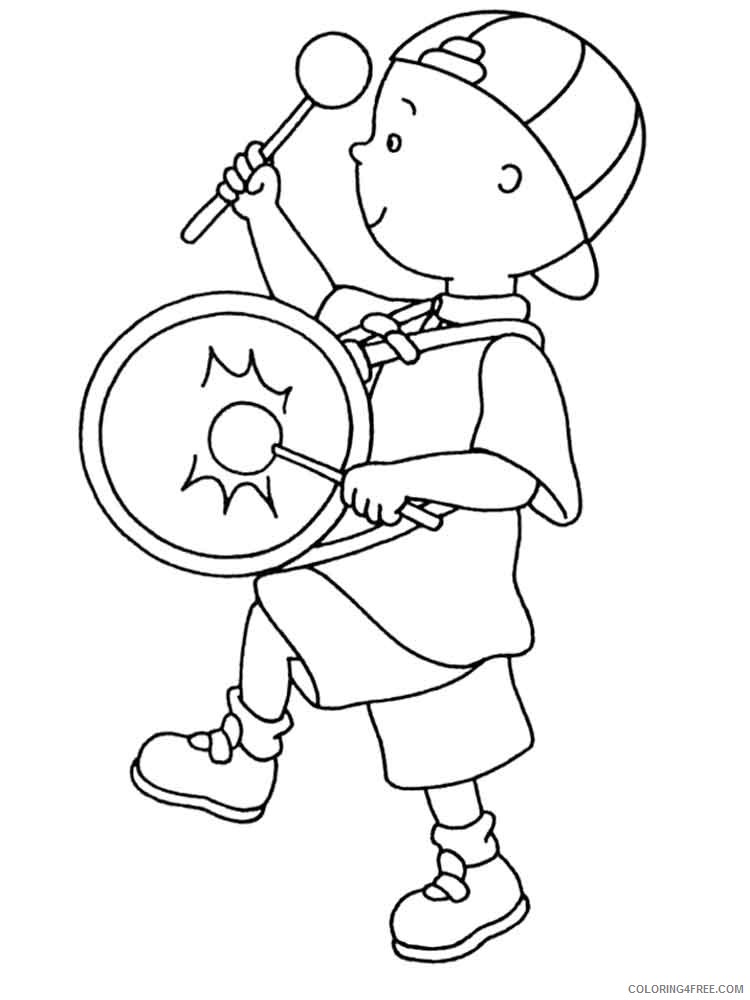Caillou Coloring Pages Cartoons caillou 14 Printable 2020 1471 Coloring4free