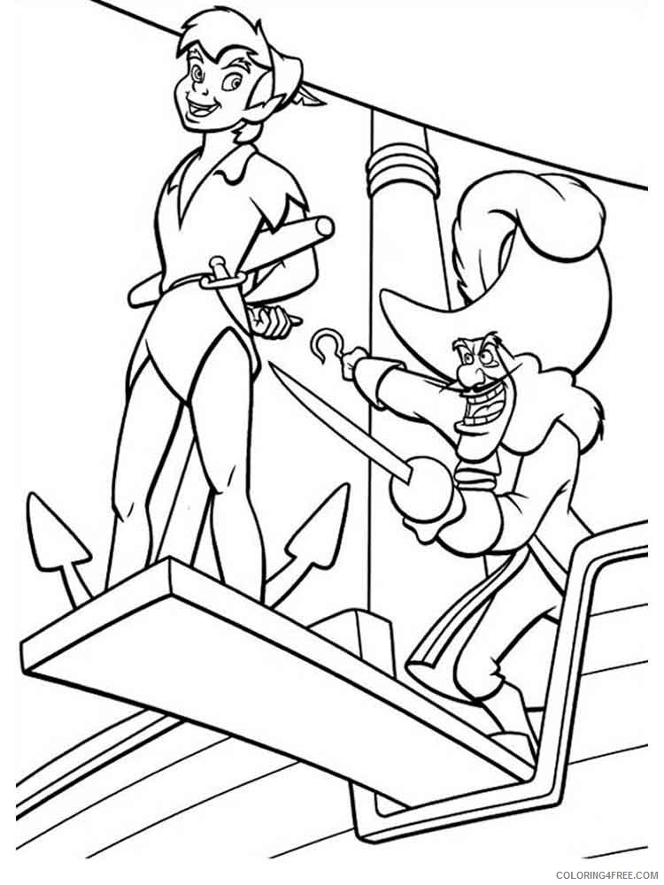 Captain Hook Coloring Pages Cartoons captain hook 12 Printable 2020 1534 Coloring4free