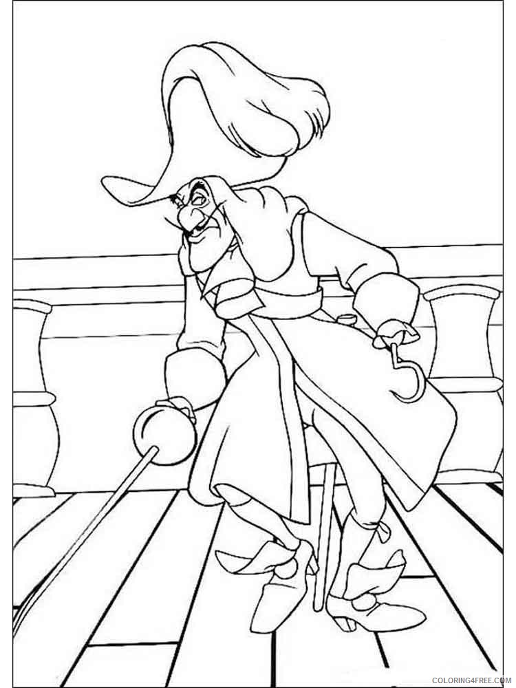 Captain Hook Coloring Pages Cartoons captain hook 4 Printable 2020 1537 Coloring4free
