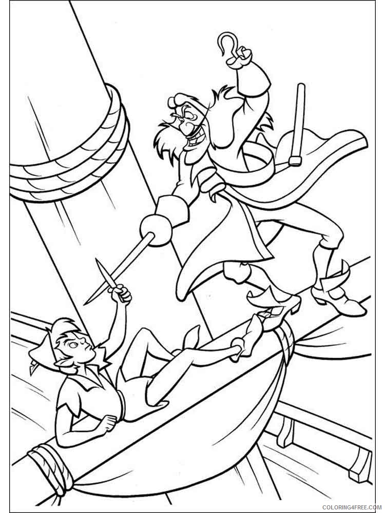 Captain Hook Coloring Pages Cartoons captain hook 9 Printable 2020 1538 Coloring4free