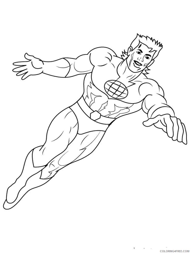 Captain Planet Coloring Pages Cartoons captain planet 7 Printable 2020 1542 Coloring4free