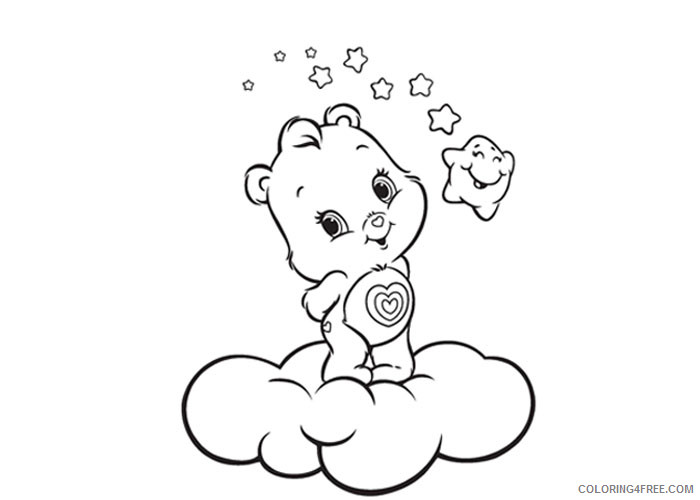 Care Bears Coloring Pages Cartoons Baby care bear Printable 2020 1543 Coloring4free