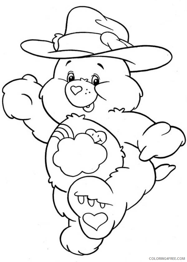 Care Bears Coloring Pages Cartoons Care Bear Cowboy Printable 2020 1579 Coloring4free
