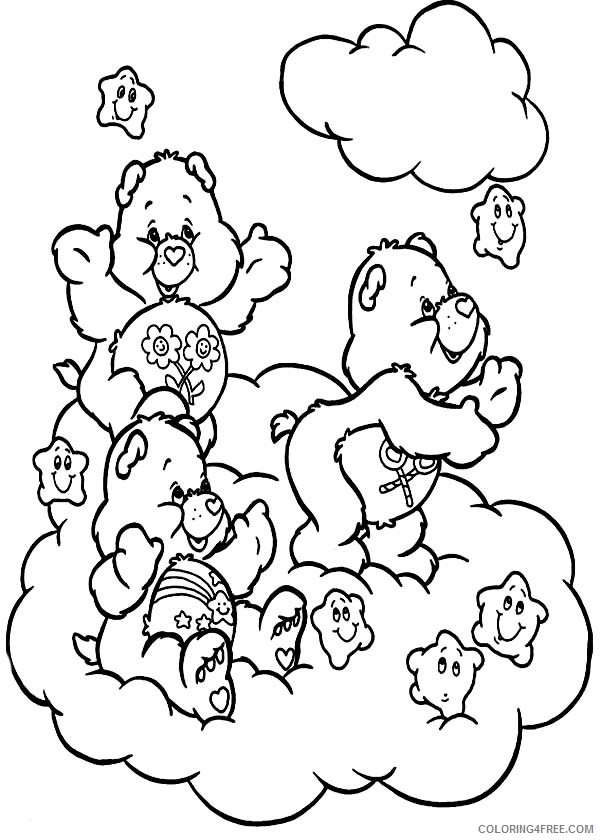 Care Bears Coloring Pages Cartoons Care Bear Harvesting Stars Printable 2020 1581 Coloring4free
