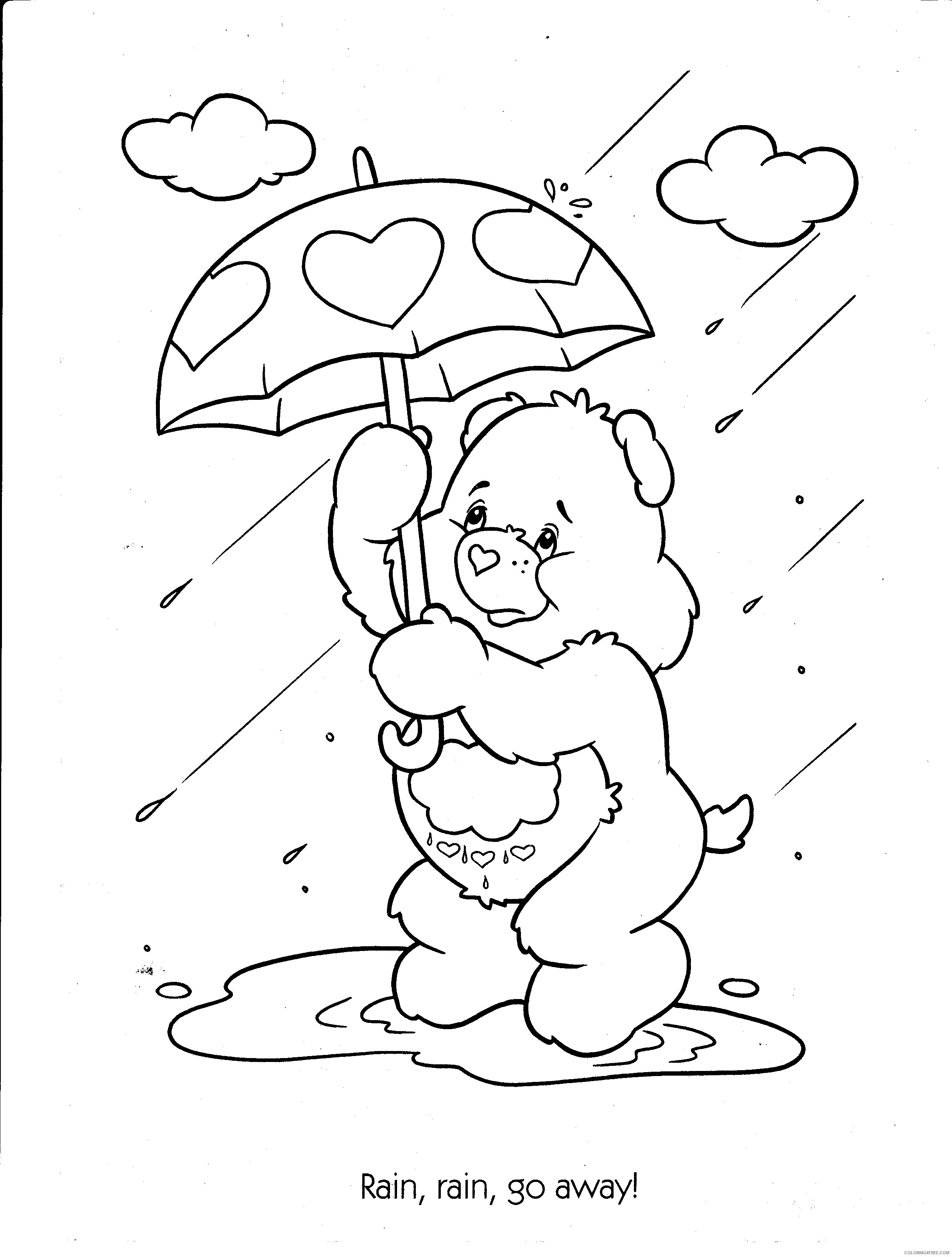 Care Bears Coloring Pages Cartoons Care Bear Printable 2020 1576 Coloring4free