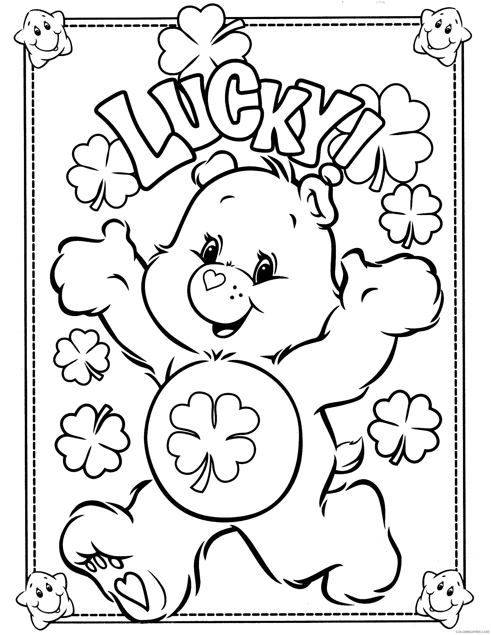 Care Bears Coloring Pages Cartoons Care Bear Printable 2020 1577 Coloring4free