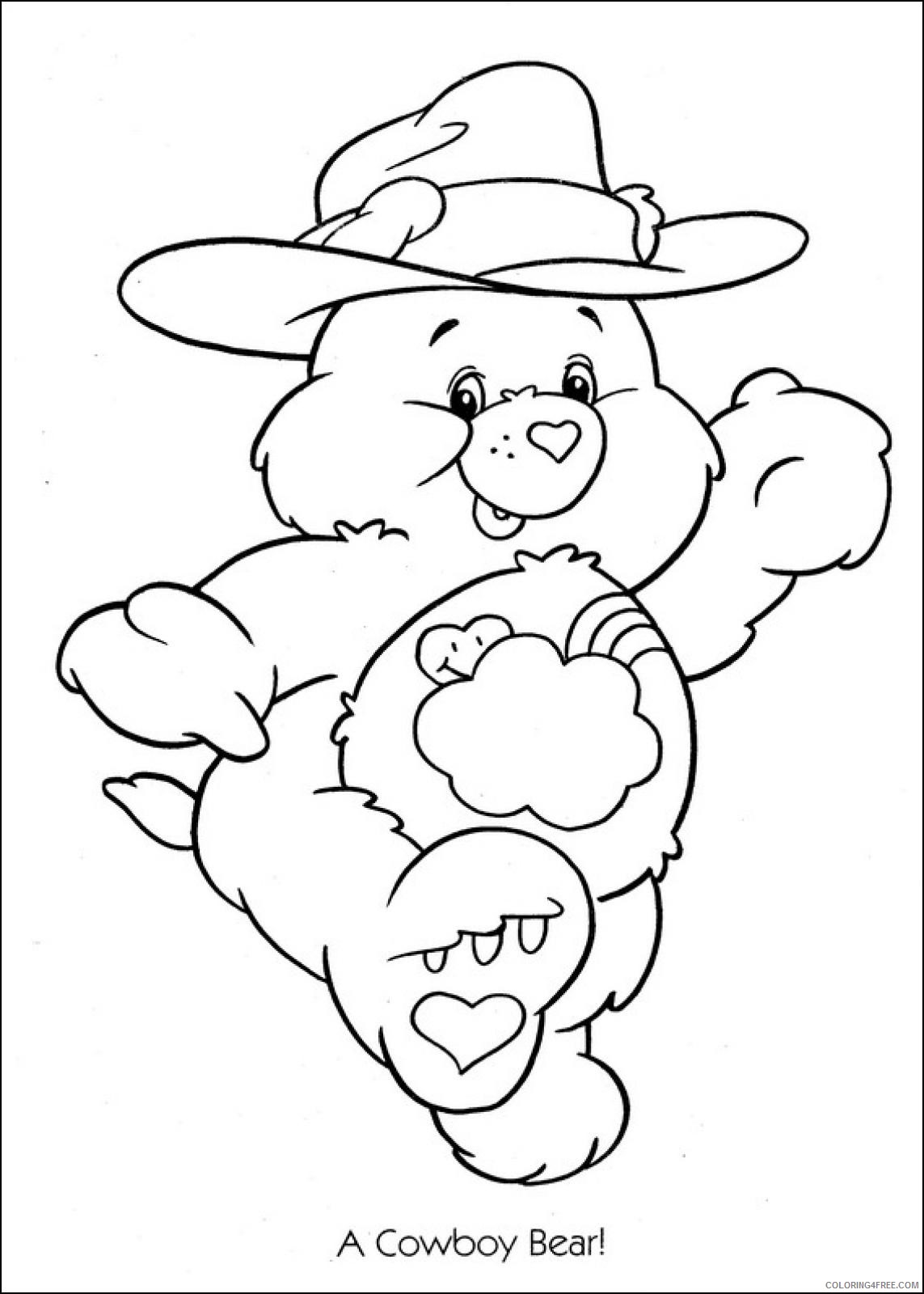 Care Bears Coloring Pages Cartoons Printable Care Bear Printable 2020 1613 Coloring4free