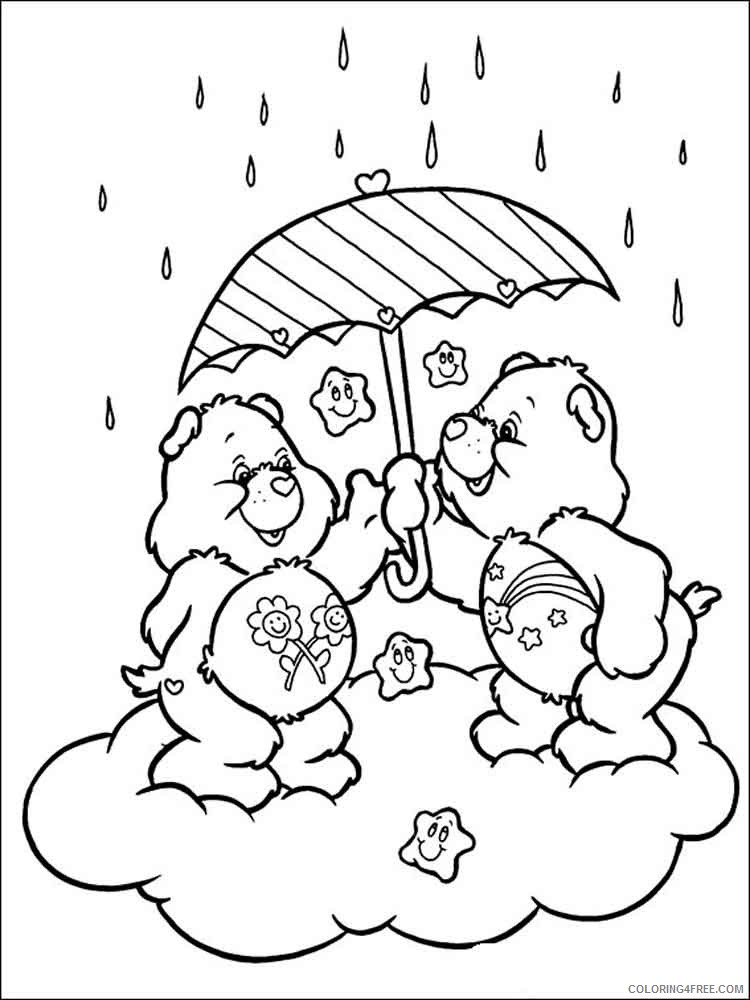 Care Bears Coloring Pages Cartoons care bears 14 Printable 2020 1592 Coloring4free