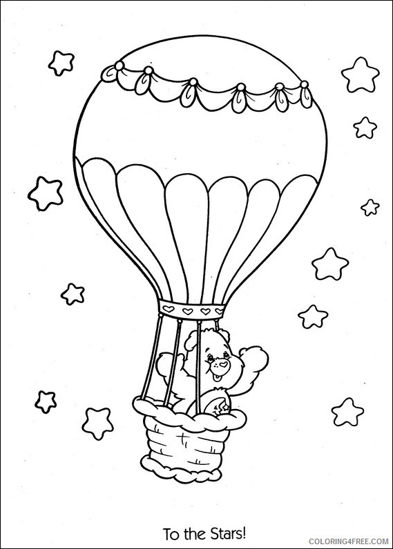 Care Bears Coloring Pages Cartoons care bears ballon Printable 2020 1587 Coloring4free