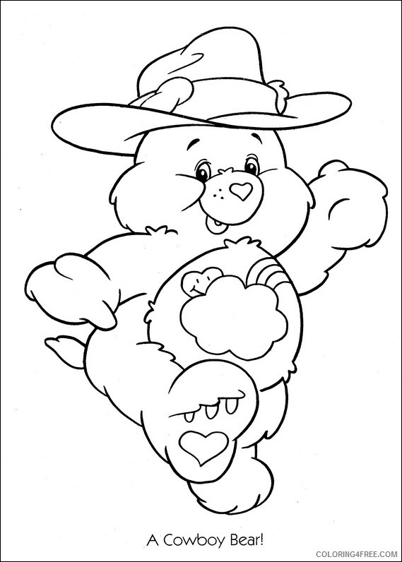 Care Bears Coloring Pages Cartoons care bears cowboy Printable 2020 1597 Coloring4free