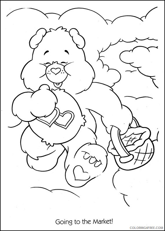 Care Bears Coloring Pages Cartoons care bears going to the market Printable 2020 1599 Coloring4free