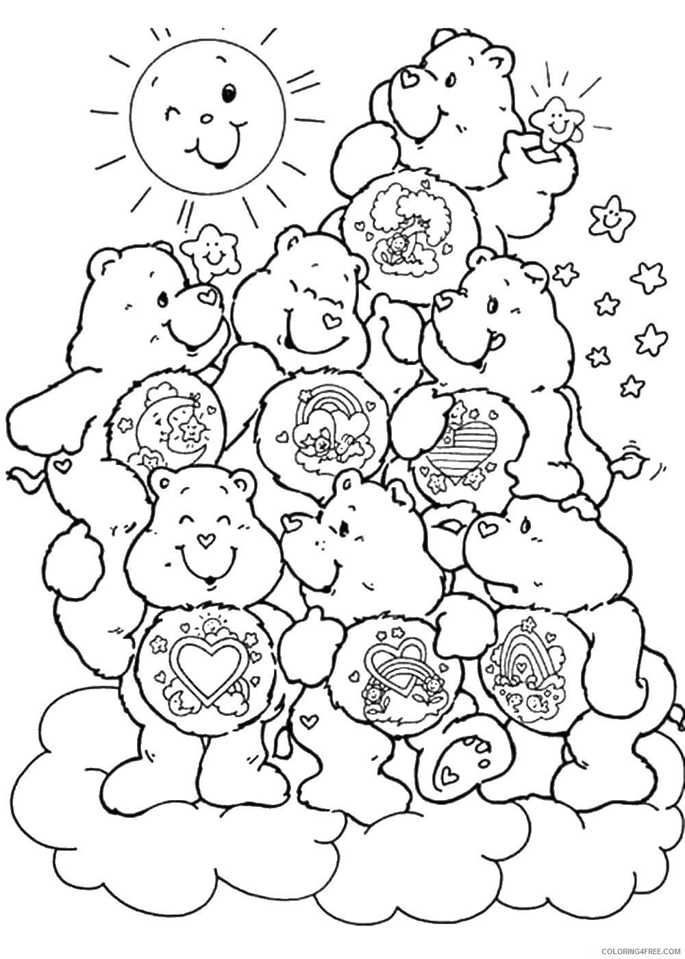 Care Bears Coloring Pages Cartoons care_bears_cl_06 Printable 2020 1546 Coloring4free
