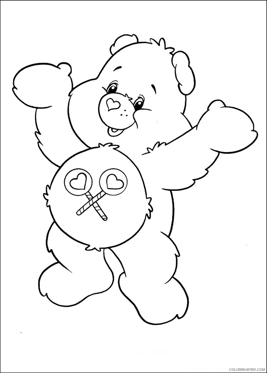 Care Bears Coloring Pages Cartoons care_bears_cl_11 Printable 2020 1551 Coloring4free