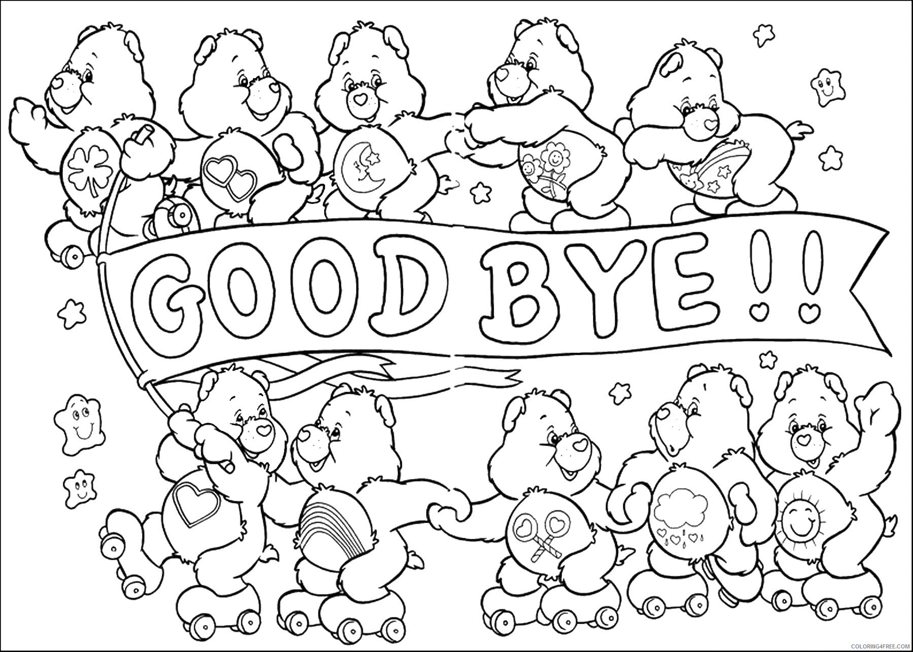 Care Bears Coloring Pages Cartoons care_bears_cl_25 Printable 2020 1561 Coloring4free