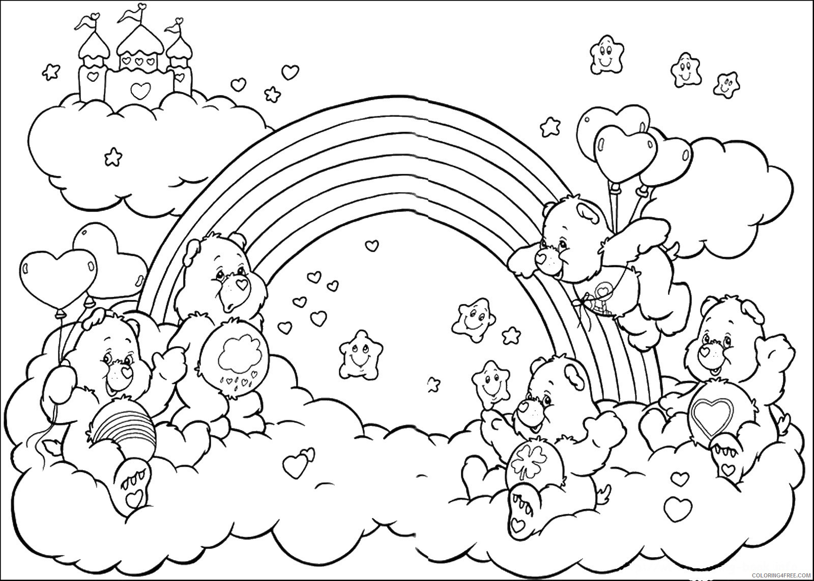 Care Bears Coloring Pages Cartoons care_bears_cl_26 Printable 2020 1562 Coloring4free