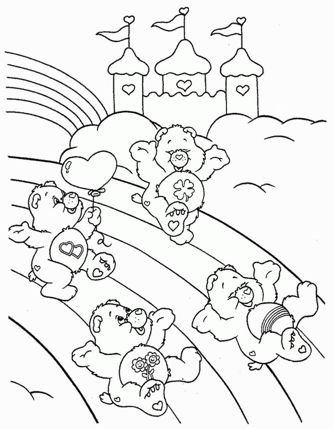 Care Bears Coloring Pages Cartoons care_bears_cl_50 Printable 2020 1575 Coloring4free