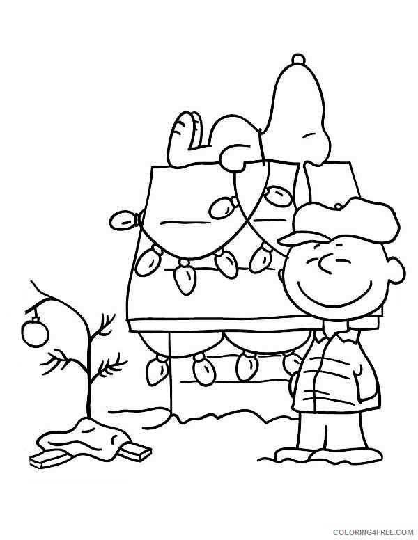 Charlie Brown Coloring Pages Cartoons Charlie Brown Christmas Christmas Tree Printable 2020 1620 Coloring4free