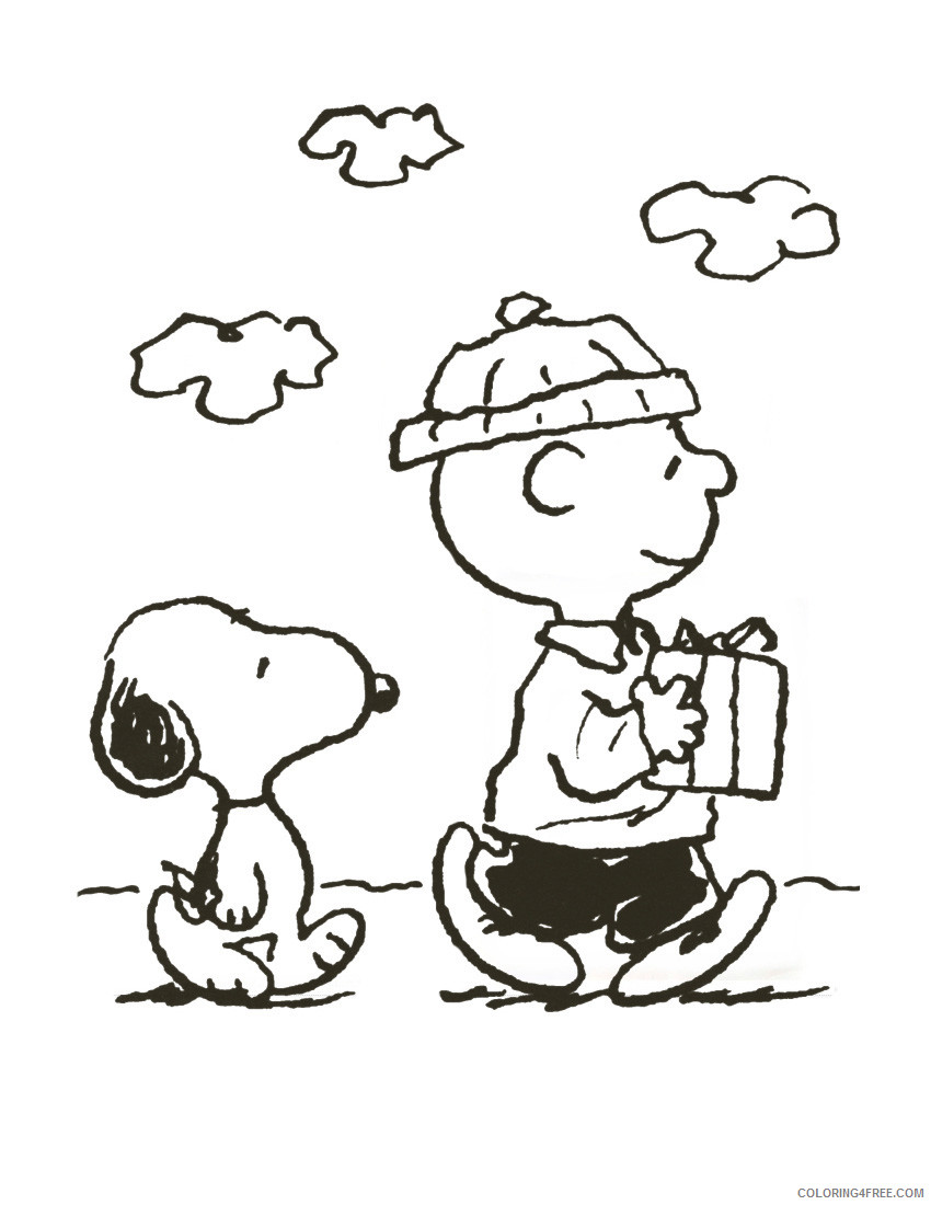 Charlie Brown Coloring Pages Cartoons Charlie Brown Christmas Printable 2020 1619 Coloring4free