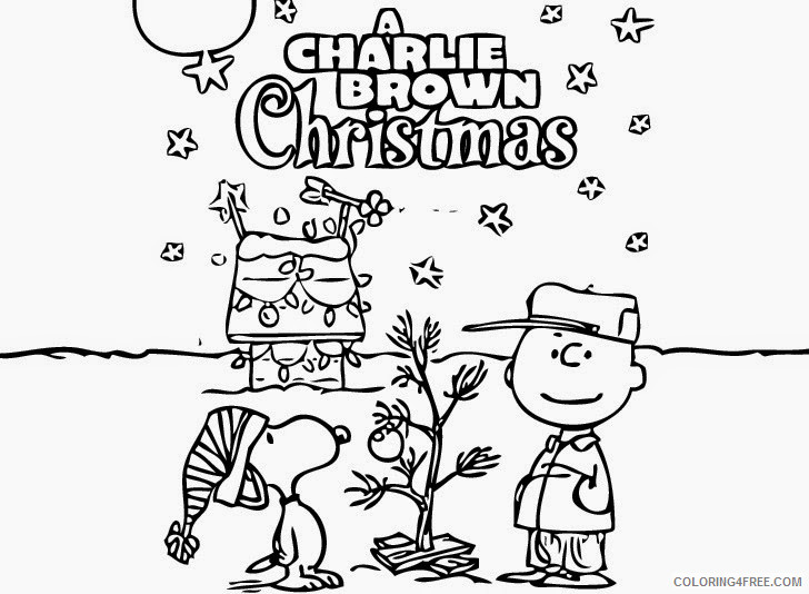 Charlie Brown Coloring Pages Cartoons Charlie Brown Christmas Sheets Printable 2020 1625 Coloring4free