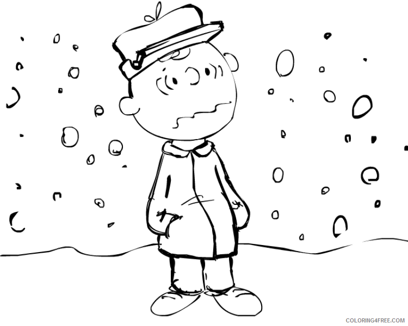 Charlie Brown Coloring Pages Cartoons Free Charlie Brown Christmas Printable 2020 1642 Coloring4free