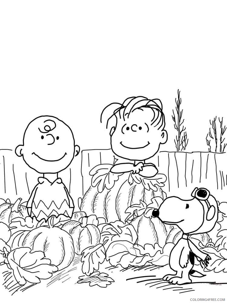 Charlie Brown Coloring Pages Cartoons charlie brown 15 Printable 2020 1633 Coloring4free