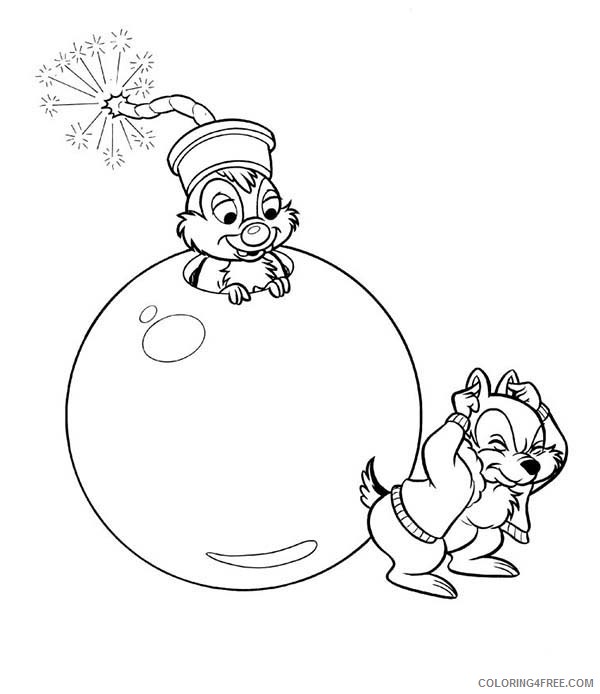Chip and Dale Coloring Pages Cartoons Chip Tricked by Dale in Chip and Dale Printable 2020 1669 Coloring4free
