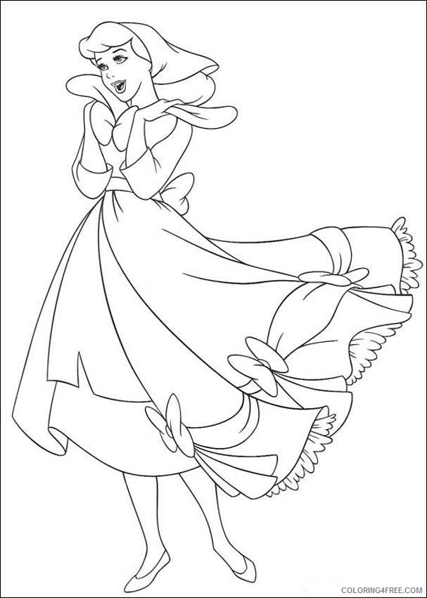 Cinderella Coloring Pages Cartoons Cinderella Disney 2 Printable 2020 1775 Coloring4free
