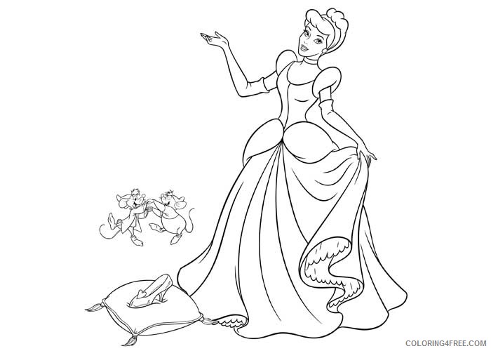 Cinderella Coloring Pages Cartoons Cinderella Printable 2020 1759 Coloring4free