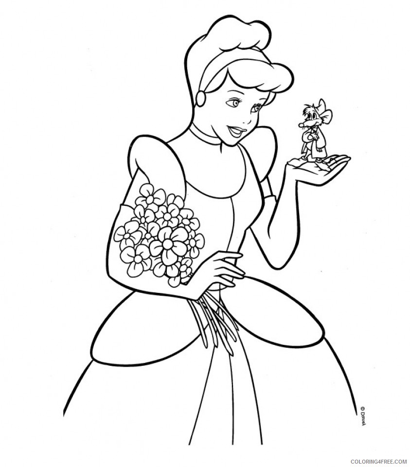 Cinderella Coloring Pages Cartoons Cinderella Printable 2020 1773 Coloring4free