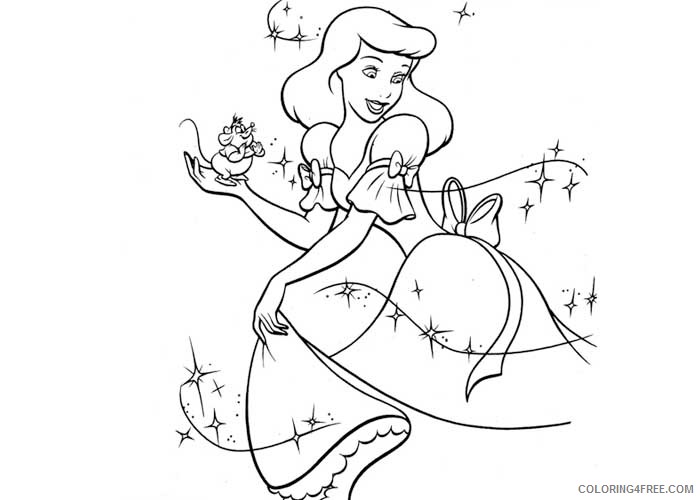 Cinderella Coloring Pages Cartoons Cinderella mice 2 Printable 2020 1780 Coloring4free