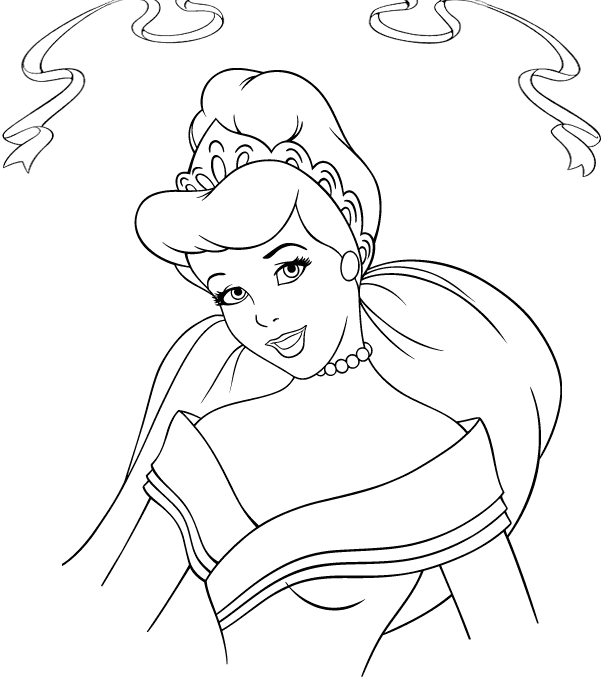 Cinderella Coloring Pages Cartoons Princess Cinderella Free Printable 2020 1793 Coloring4free