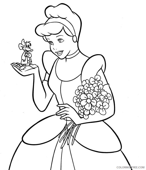 Cinderella Coloring Pages Cartoons Princess Cinderella Sheets e1420812829983 Printable 2020 1792 Coloring4free