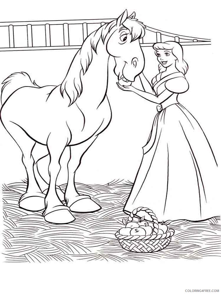 Cinderella Coloring Pages Cartoons cinderella 2 Printable 2020 1763 Coloring4free