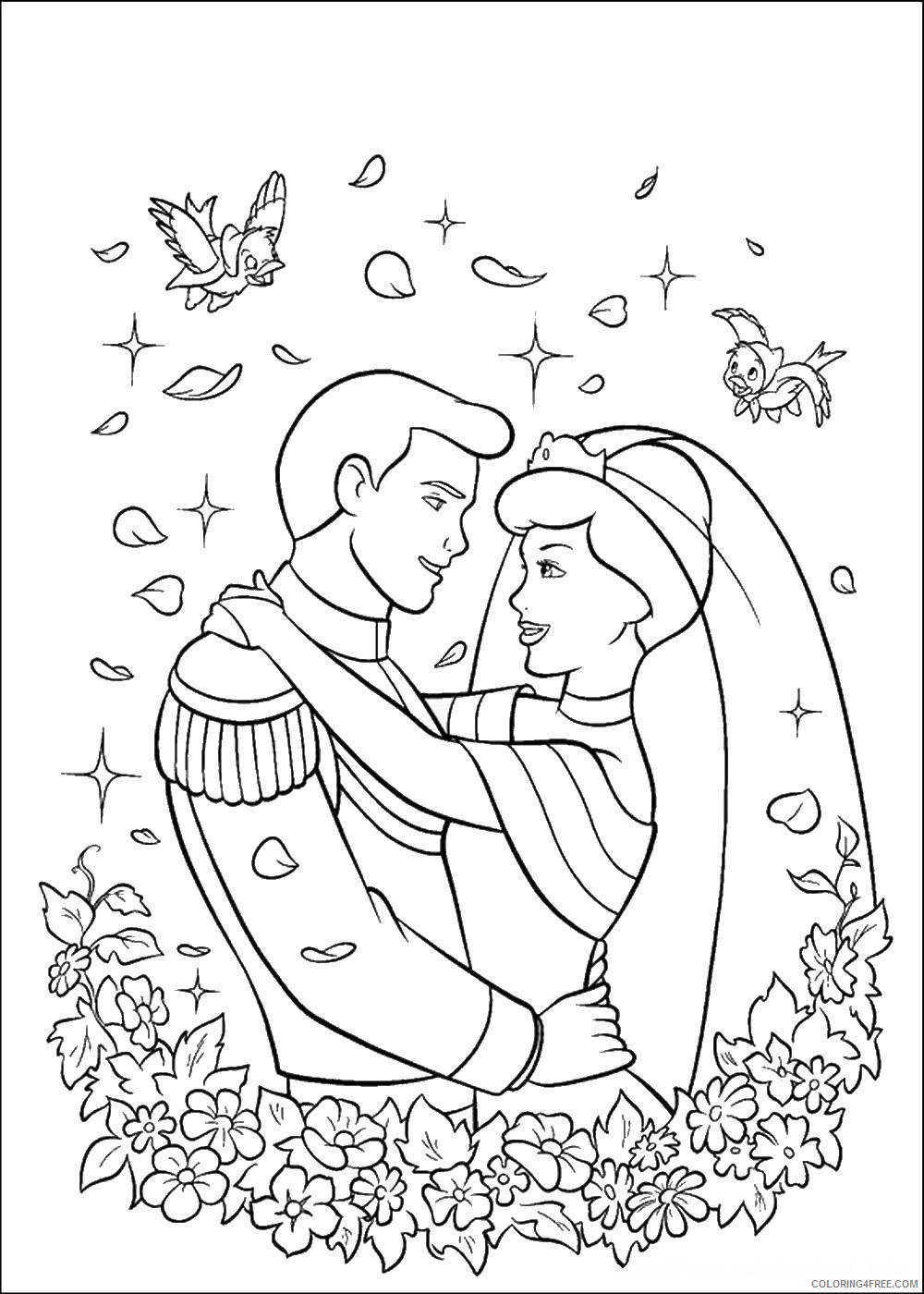 Cinderella Coloring Pages Cartoons cinderella_cl_035 Printable 2020 1693 Coloring4free