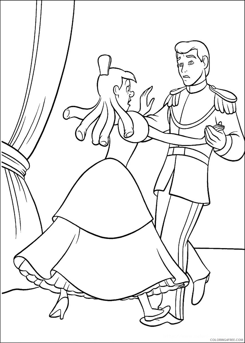 Cinderella Coloring Pages Cartoons cinderella_cl_048 Printable 2020 1706 Coloring4free