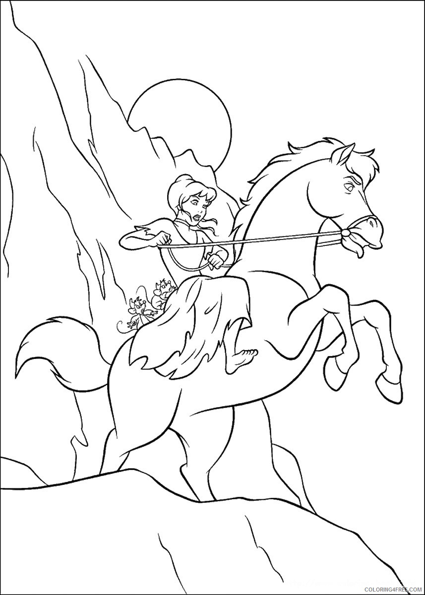 Cinderella Coloring Pages Cartoons cinderella_cl_076 Printable 2020 1733 Coloring4free