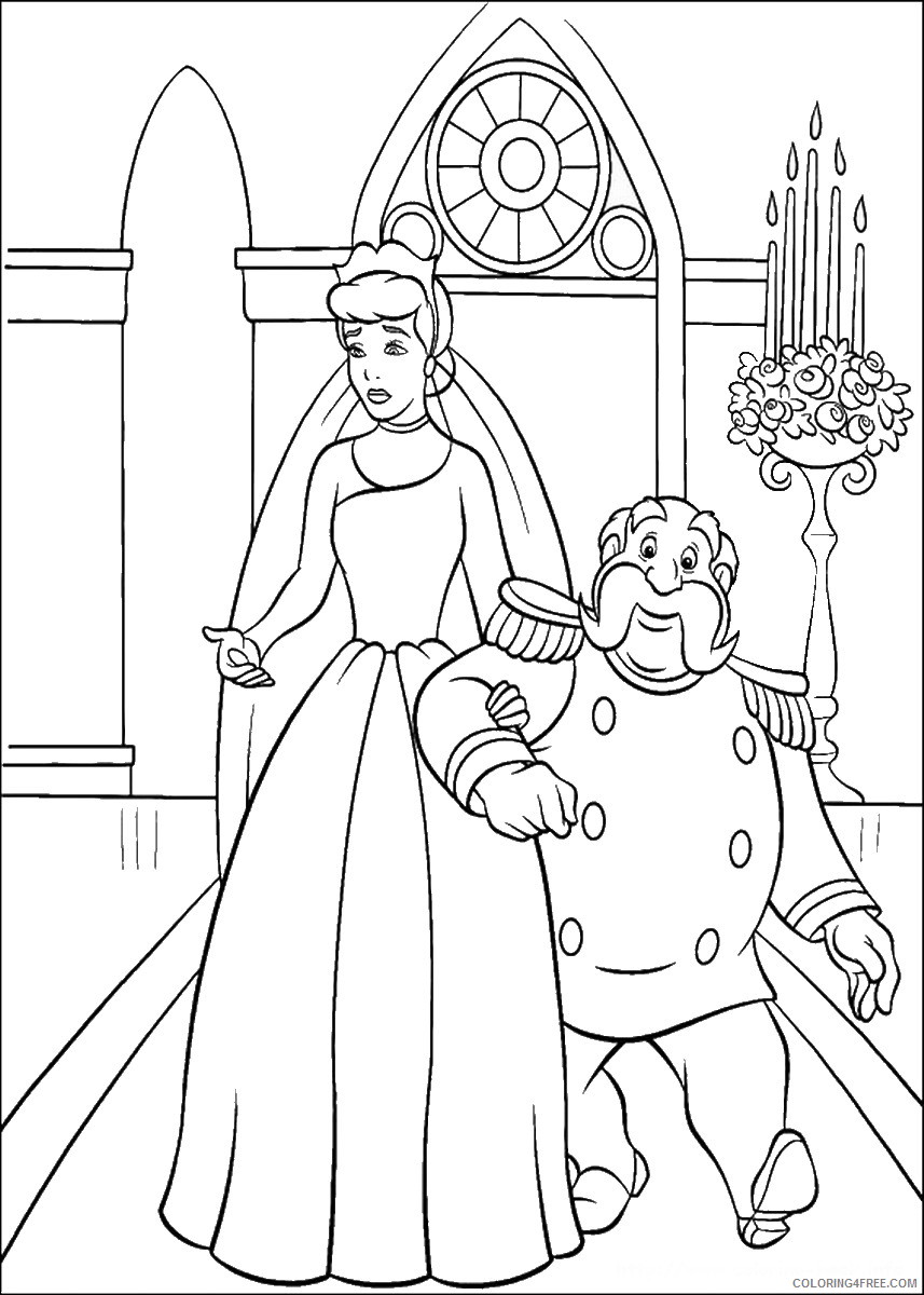 Cinderella Coloring Pages Cartoons cinderella_cl_078 Printable 2020 1735 Coloring4free
