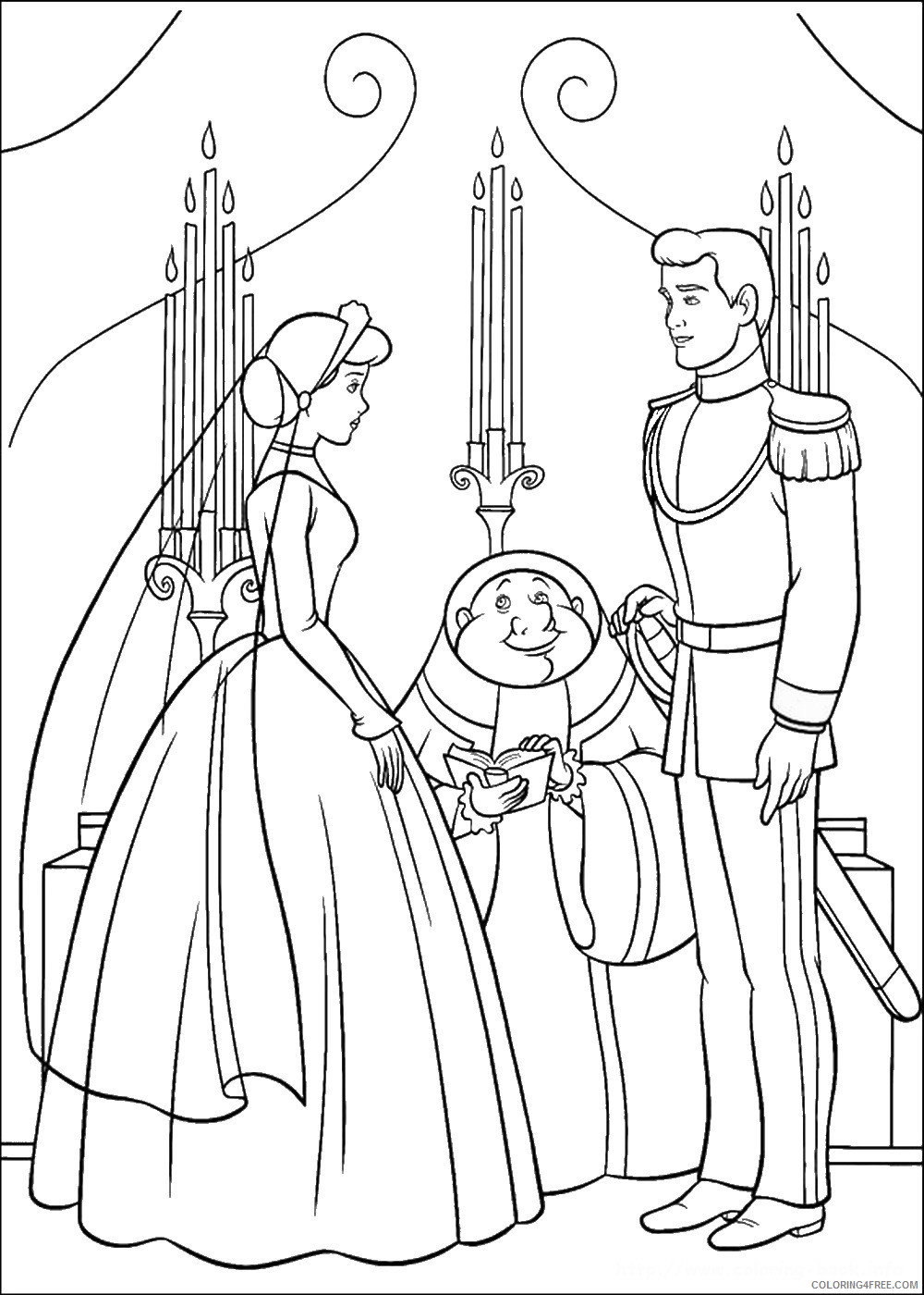 Cinderella Coloring Pages Cartoons cinderella_cl_079 Printable 2020 1736 Coloring4free
