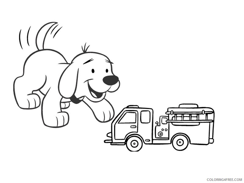 Clifford the Big Red Dog Coloring Pages Cartoons clifford 13 2 Printable 2020 1812 Coloring4free